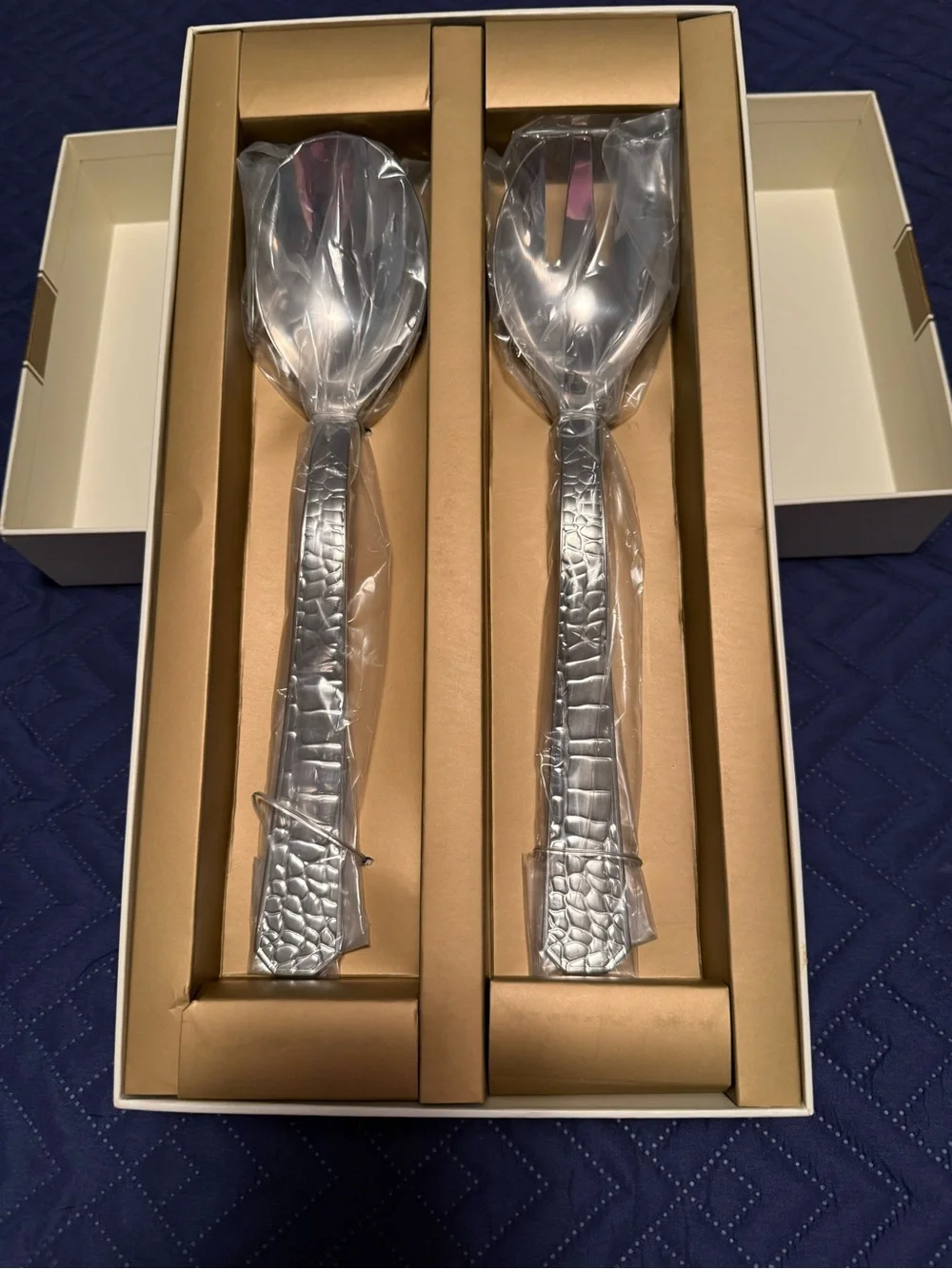 Ralph Lauren “Crocodile” Salad Servers NEW